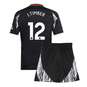 Arsenal Jurrien Timber #12 Dětské Venkovní dres komplet 2024-25 Krátký Rukáv (+ trenýrky)